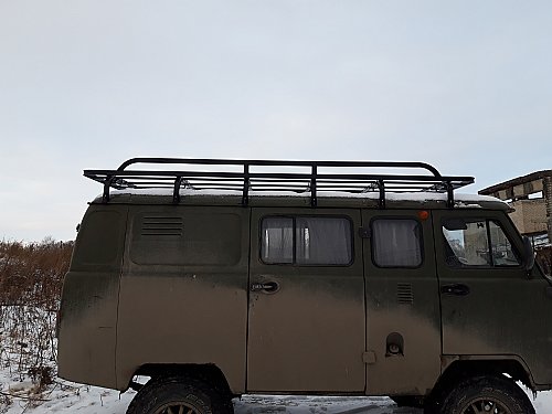 Экспедиционный багажник Экспедиция пролётный на УАЗ 452 /12 опор 3.20 м