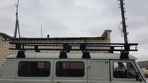 Экспедиционный багажник Зубр двухсекционный на УАЗ 452/8 опор