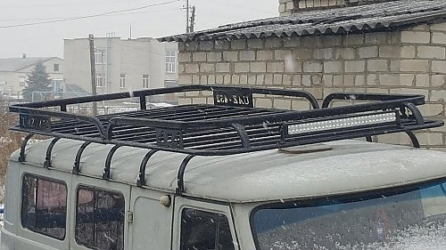 Экспедиционный багажник Навигатор двухсекционный на УАЗ 452
