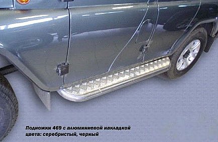 Подножки с алюминиевой накладкой на УАЗ-3159 «Барс»