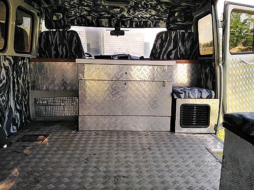 Стол-тумба в алюминиевой обшивке УАЗ 452 (Буханка)