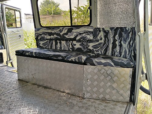 Скамья-пенал с мягкой спинкой УАЗ 452 /оксфорд