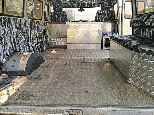 Стол-тумба в алюминиевой обшивке УАЗ 452 (Буханка)