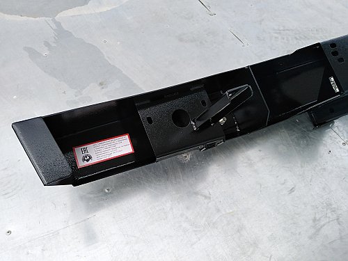 Силовой бампер задний Аллигатор с квадратом под фаркоп на УАЗ 452