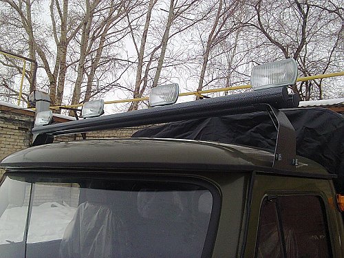 Кронштейн крепления галоген  (люстра) на УАЗ 452 (Буханка)