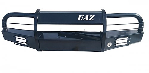 Силовой передний бампер Корсар на УАЗ 452, 3303, 39094