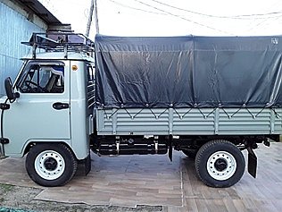 Экспедиционный багажник Якутский с передним дефлектором на УАЗ 3303/4 опоры
