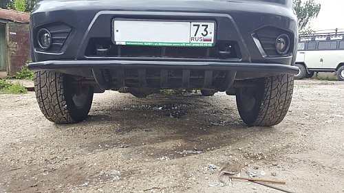 Защита переднего бампера на УАЗ Патриот и его модификации.